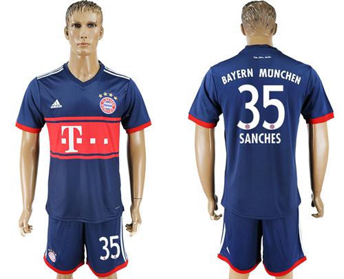 Bayern Munchen #35 Sanches Away Soccer Club Jersey - Click Image to Close
